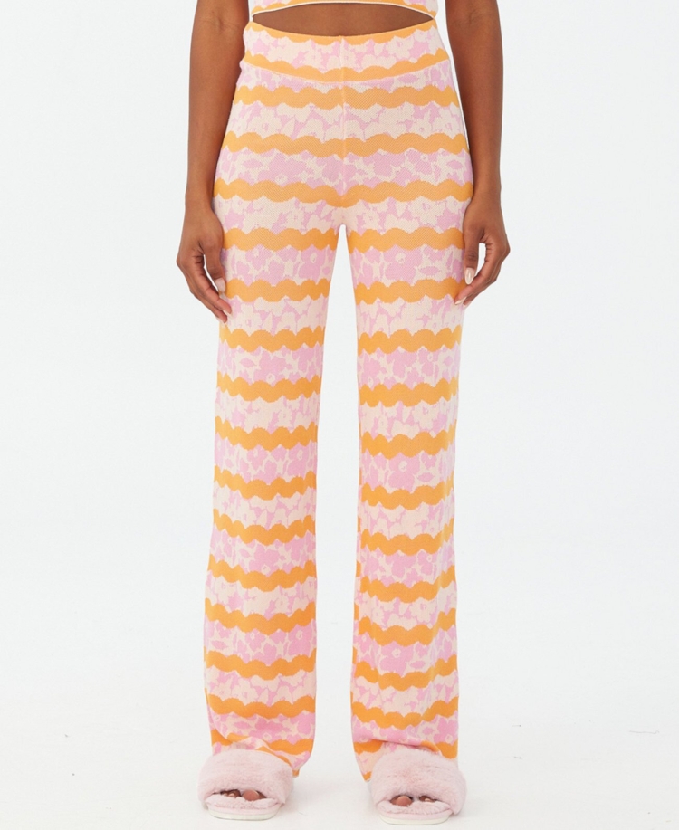 Брюки в зигзаг