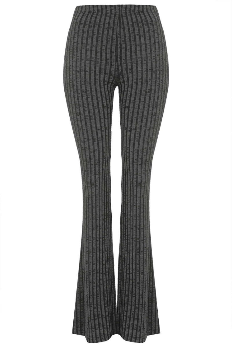 Брюки клеш в рубчик