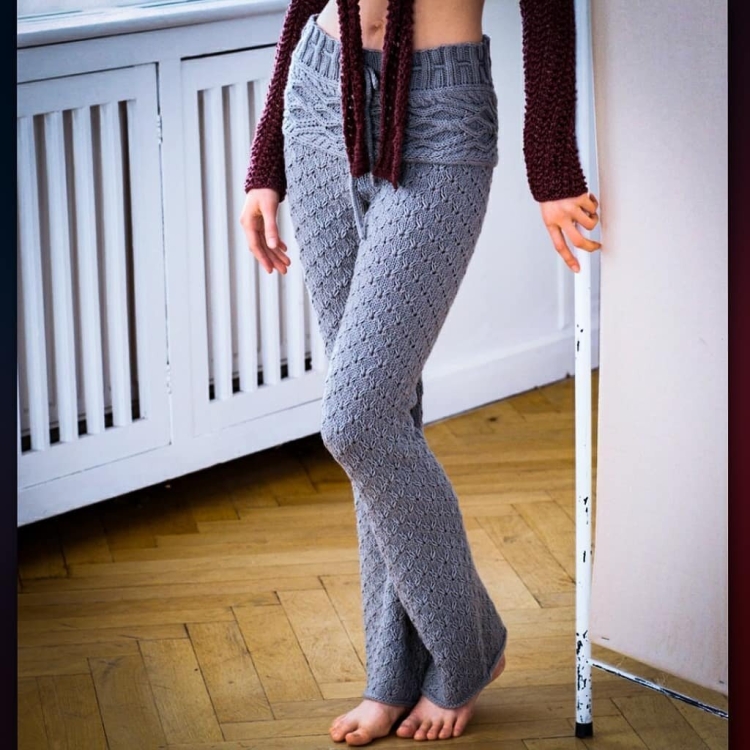 Вязаные штаны