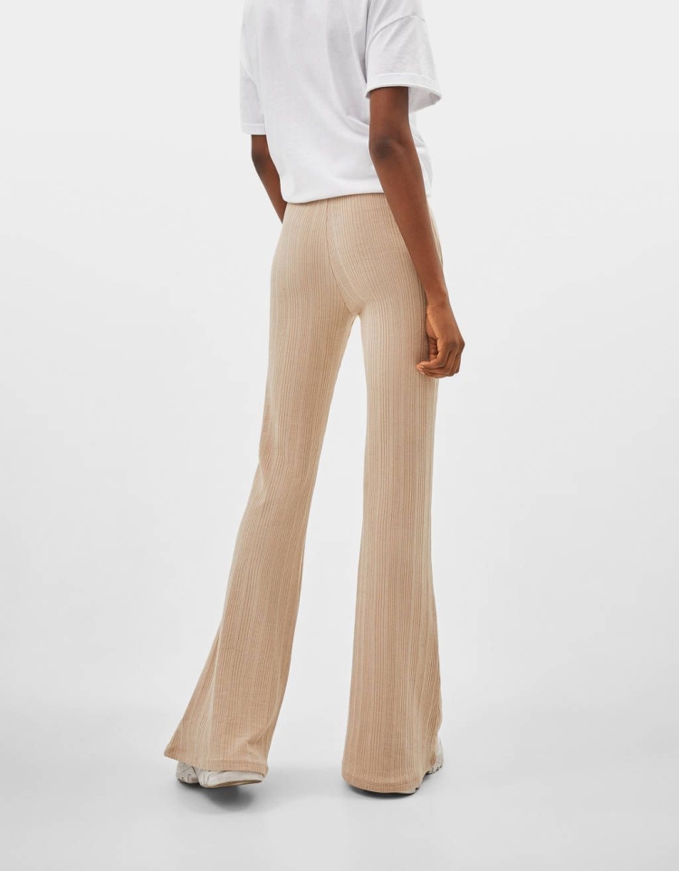 Брюки молочные клеш Koton