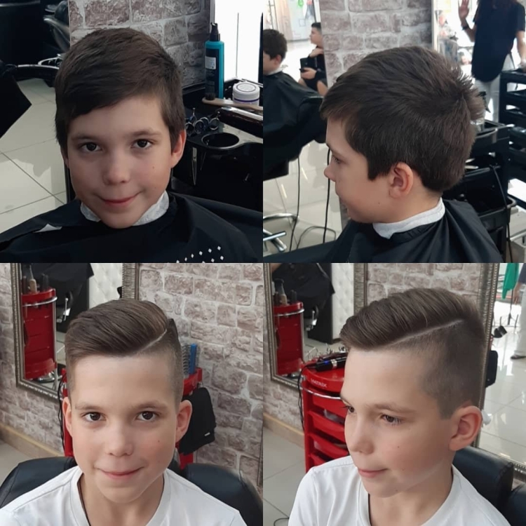 Прически для мальчиков модные полубокс