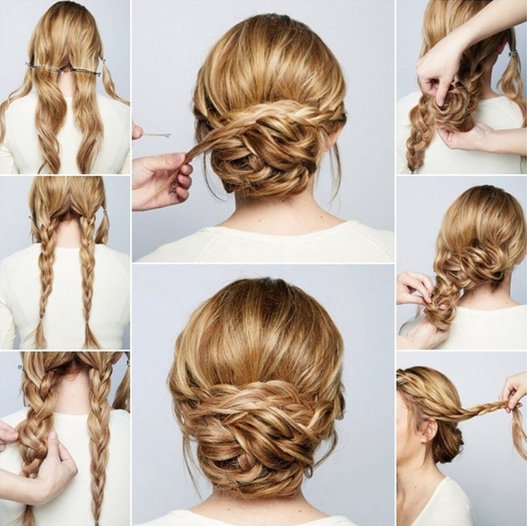 Лёгкие причёски на средние волосы