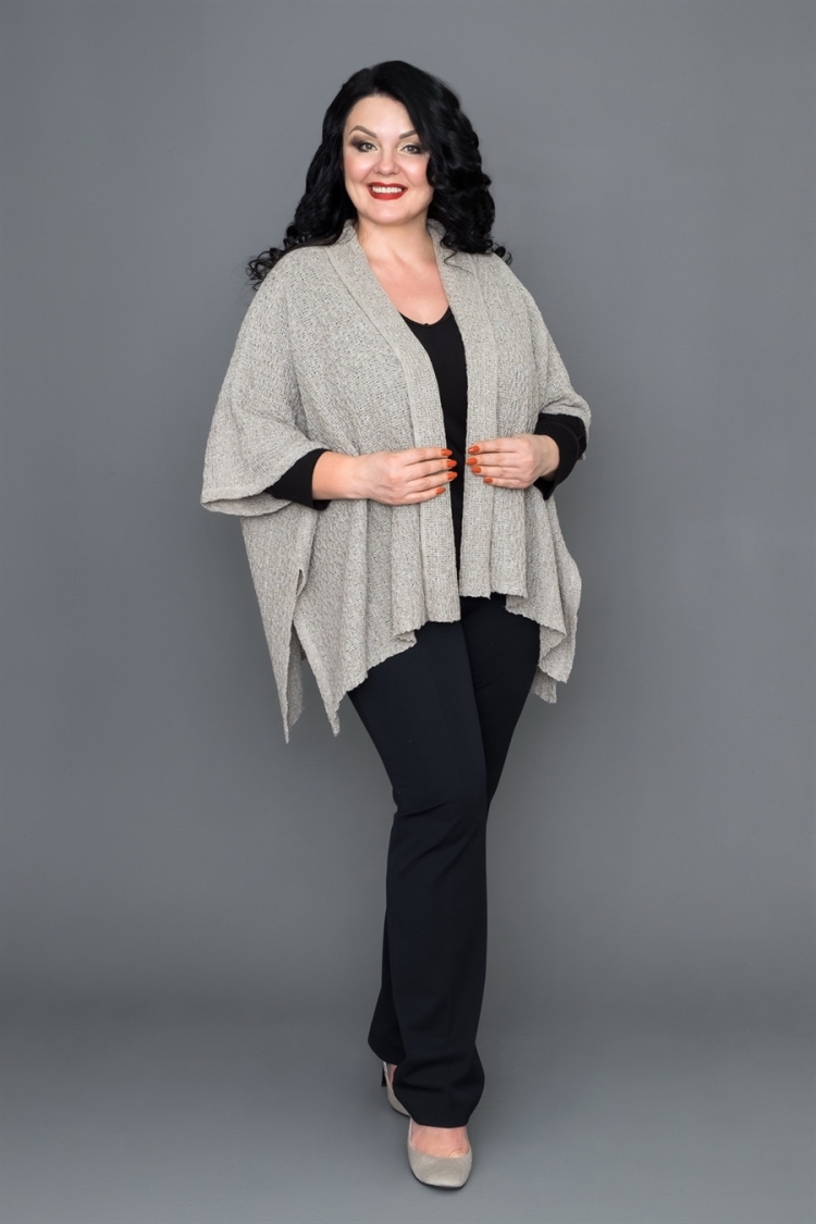 Кардиган женский для полных женщин