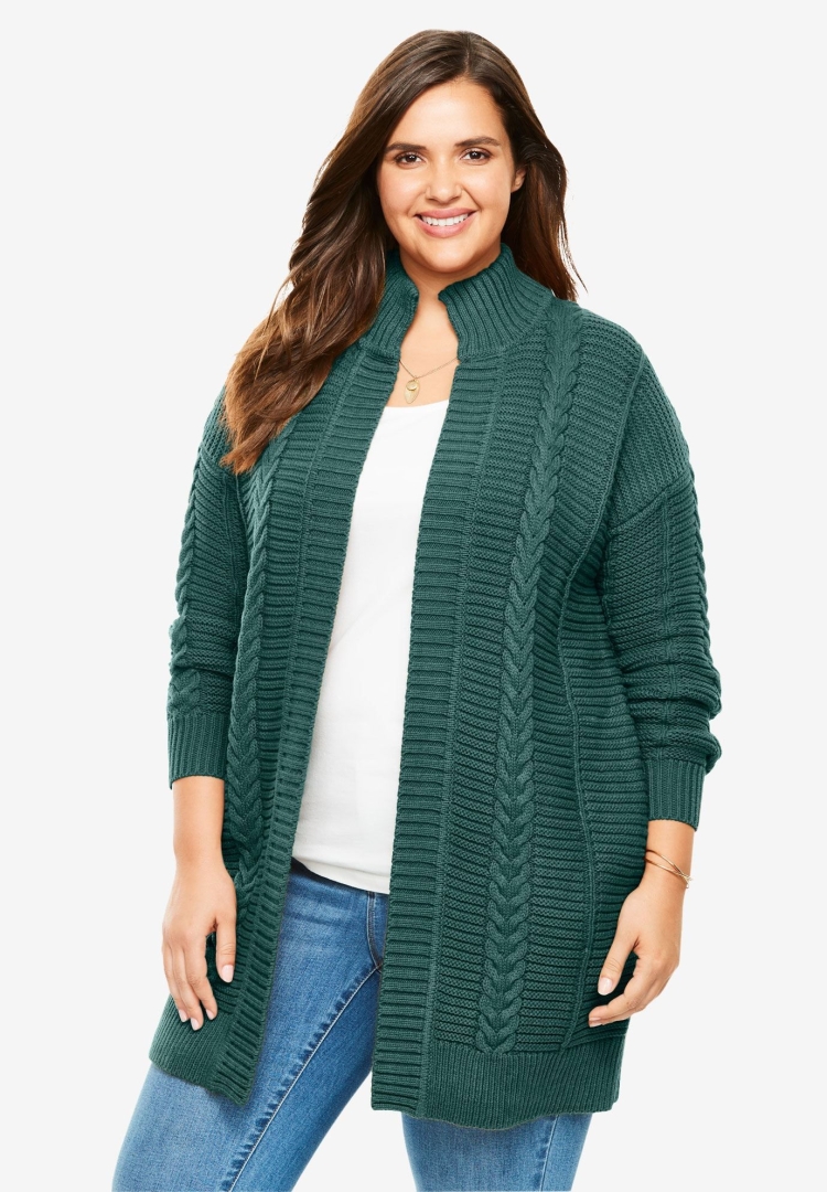 Кардиганы для полных женщин