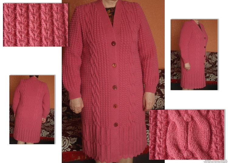 Вязание спицами пальто кардиганы