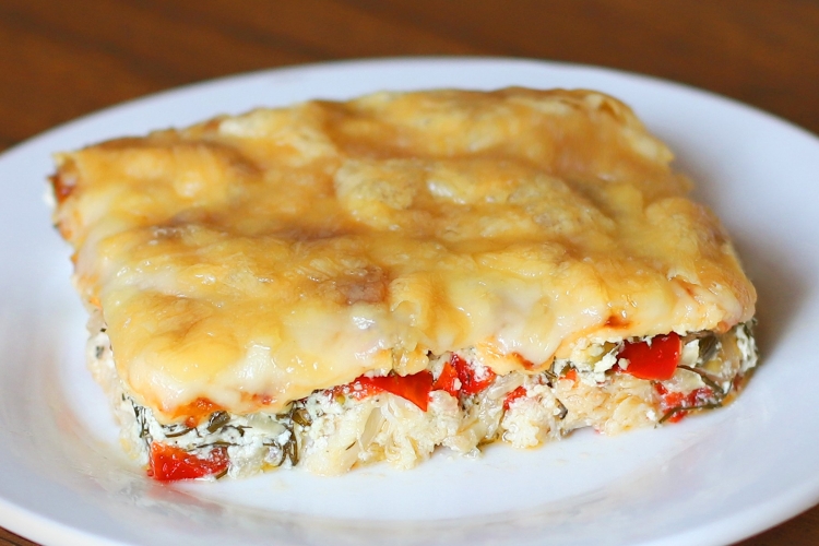 Запеканка с рыбным филе