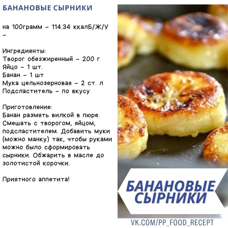 ПП сырники рецепт