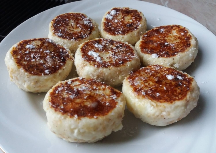 Сырники с яблоком и творогом