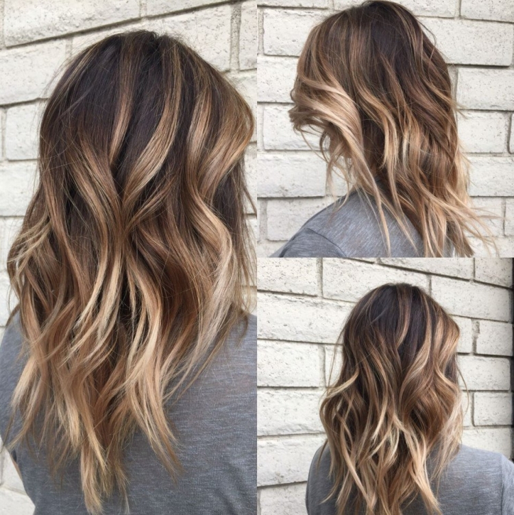 Омбре шатуш балаяж на Каскад