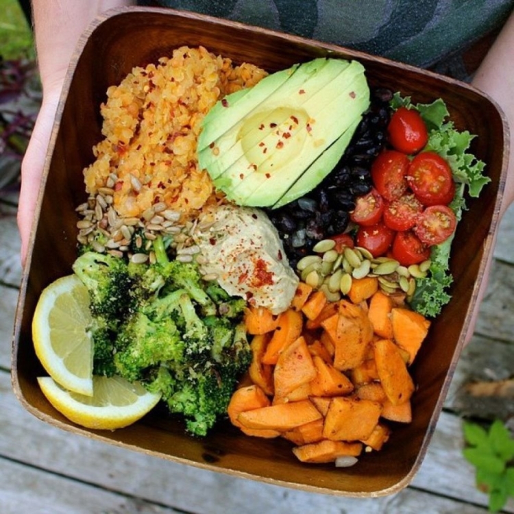 Красивый полезный ужин