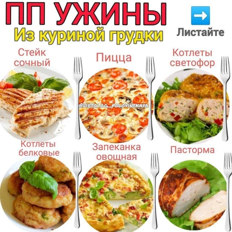 ПП ужин варианты