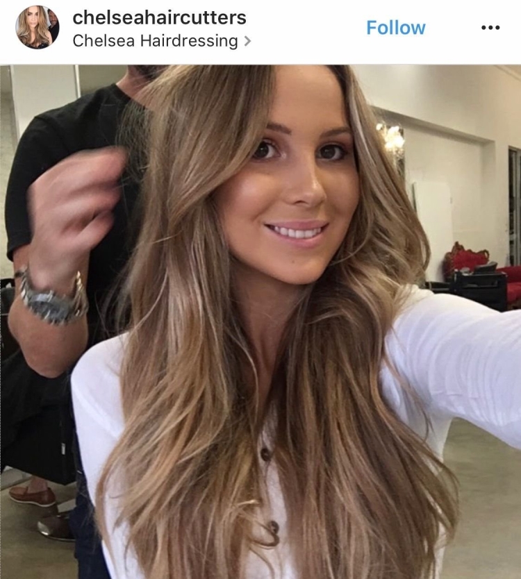 Цвет волос блондин с коричневым оттенком