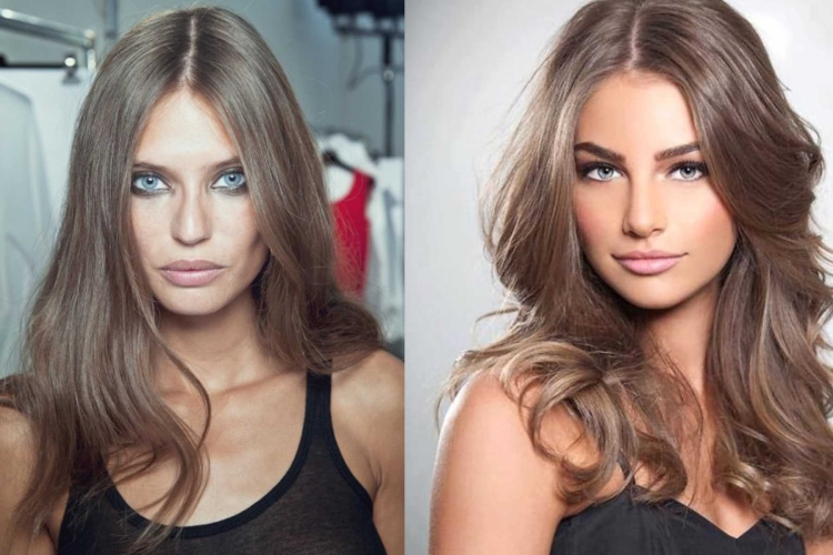 Модные русые оттенки волос