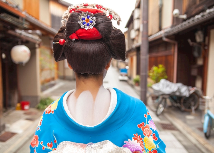 Гейша спиной фото