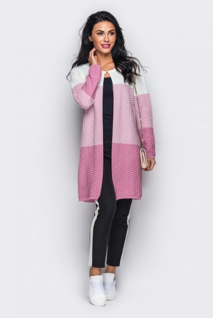 Двухцветный кардиган