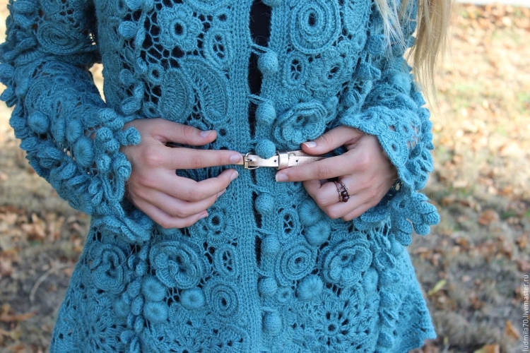 Кардиган ирландское кружево