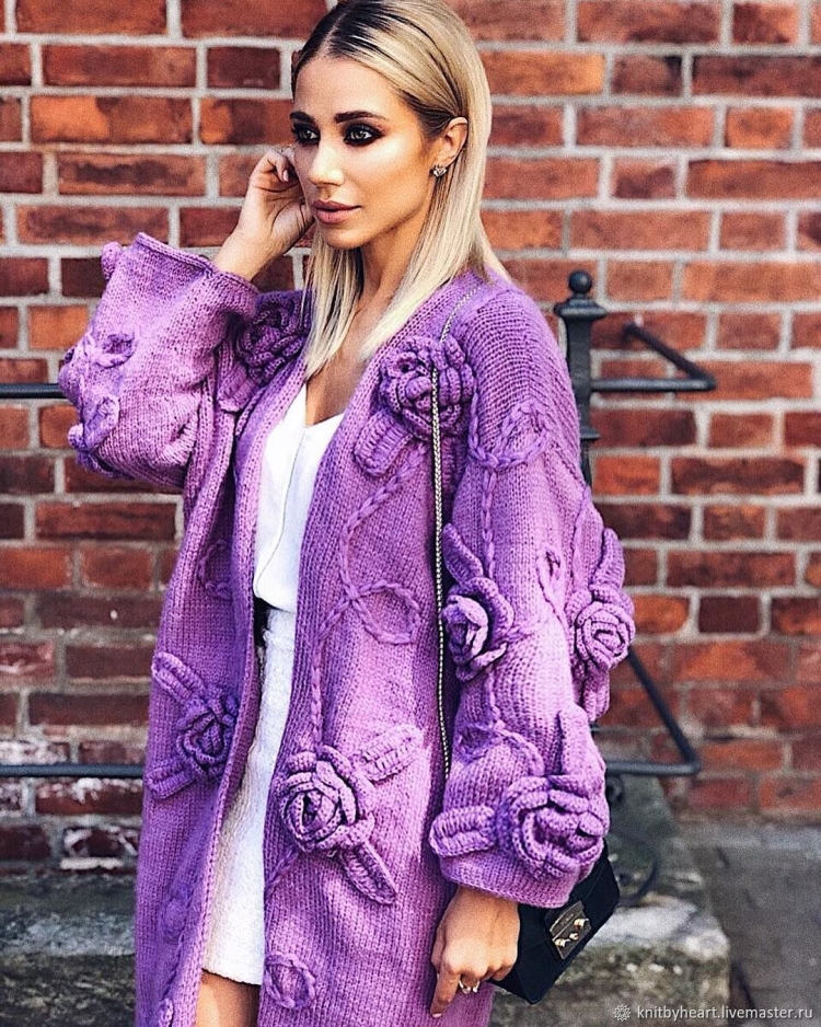 Кардиган вязаный