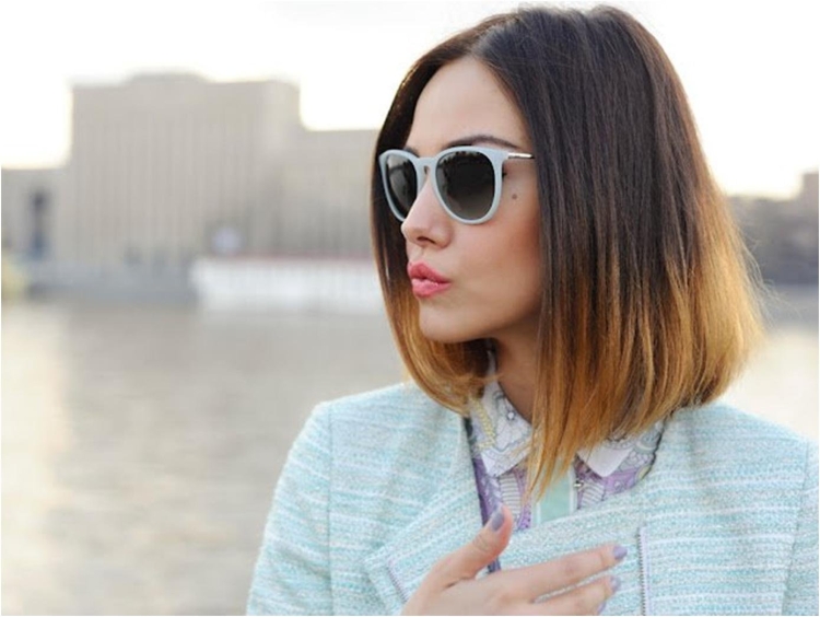 Амбре удлиненный Боб на средние волосы