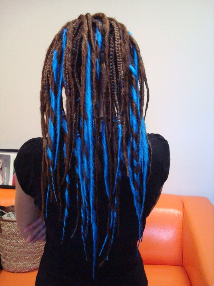 Де дреды и афрокосы микс