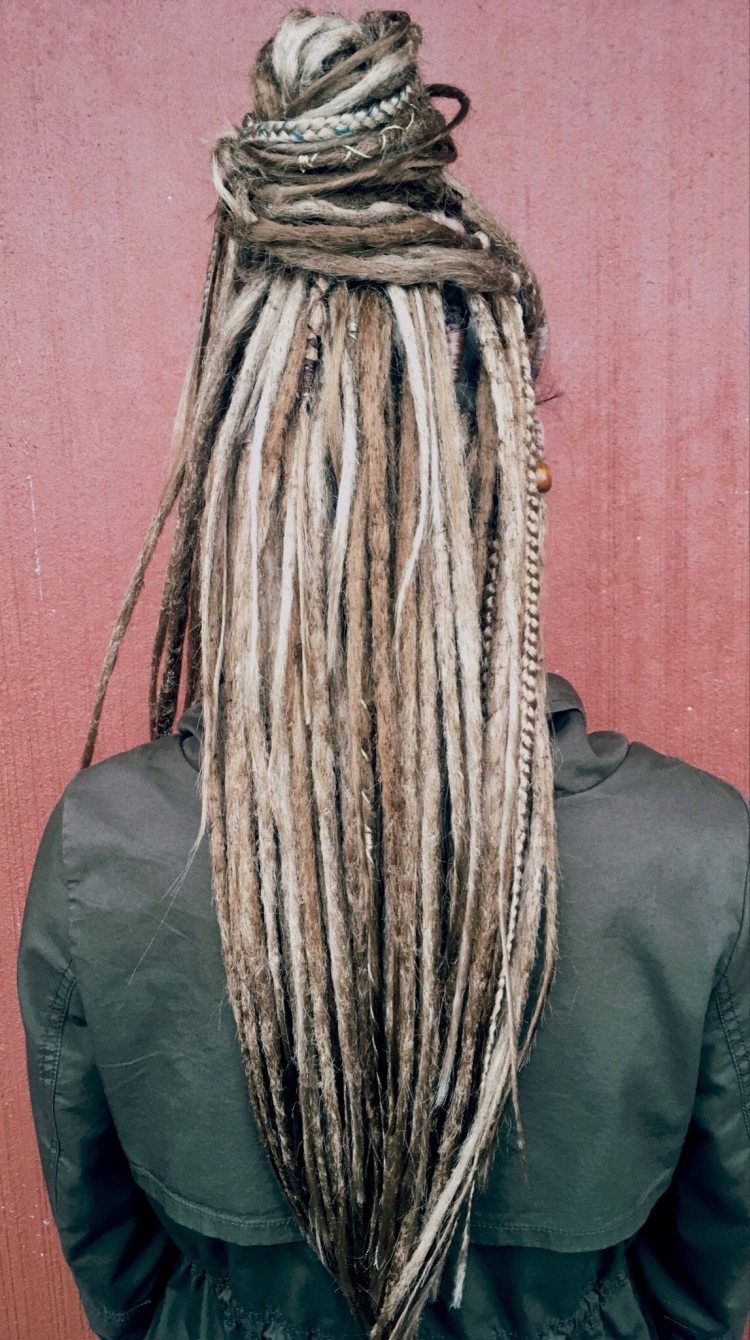 Де дреды и де косы микс