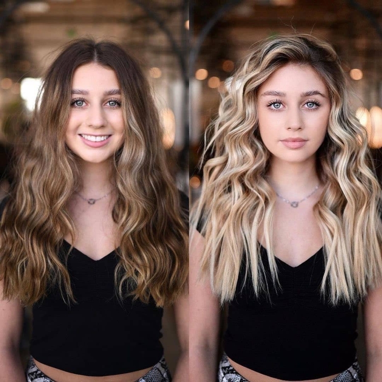 Контуринг на русые волосы