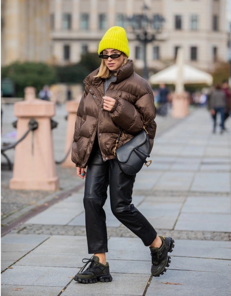 Пуховик оверсайз стрит стайл