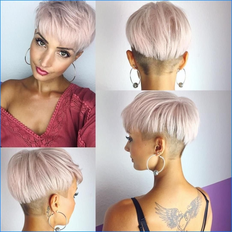 Креативный затылок с короткой стрижкой