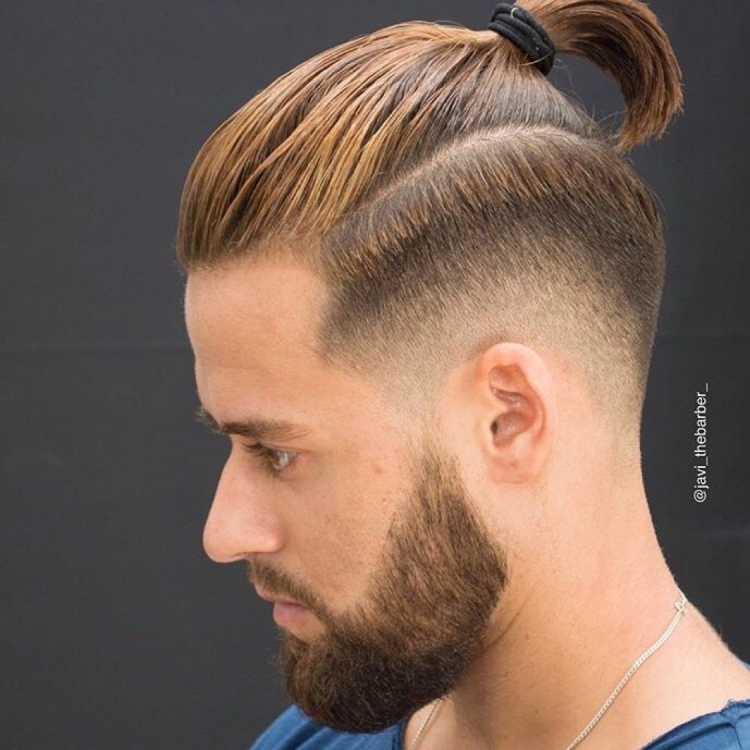 Фейд андеркат длинные волосы