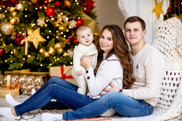 Новогодняя фотосессия с мужем