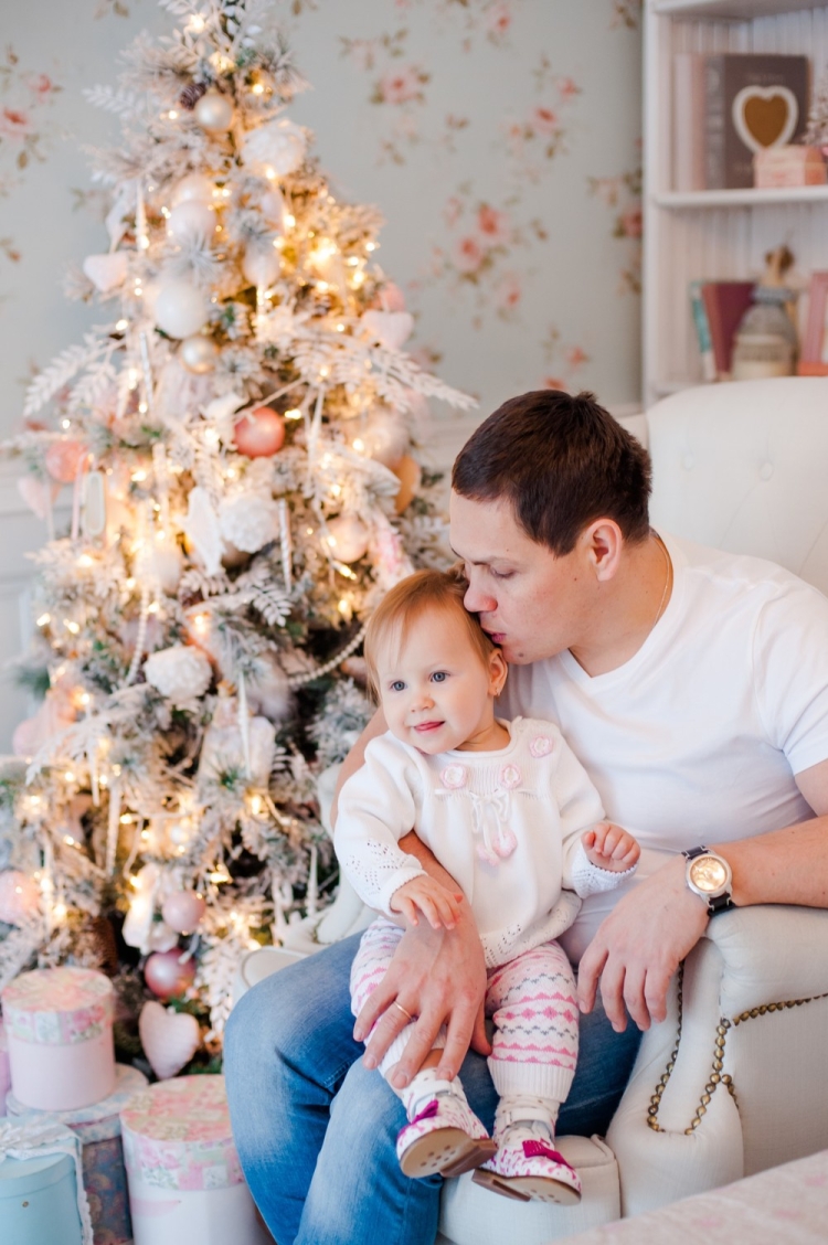 Новогодняя фотосессия семейная