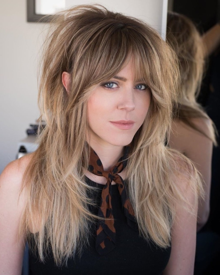 Маллет с челкой