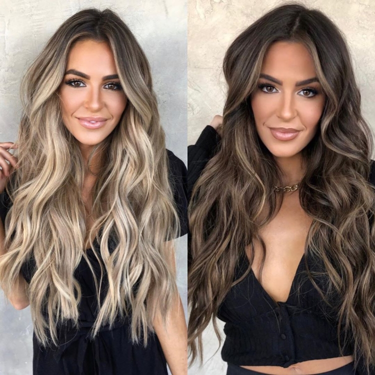 Окрашивание в блонд для брюнеток