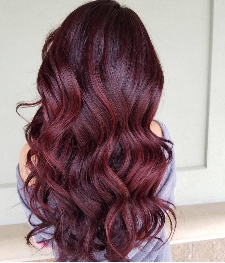 Бургундия махагон цвет волос