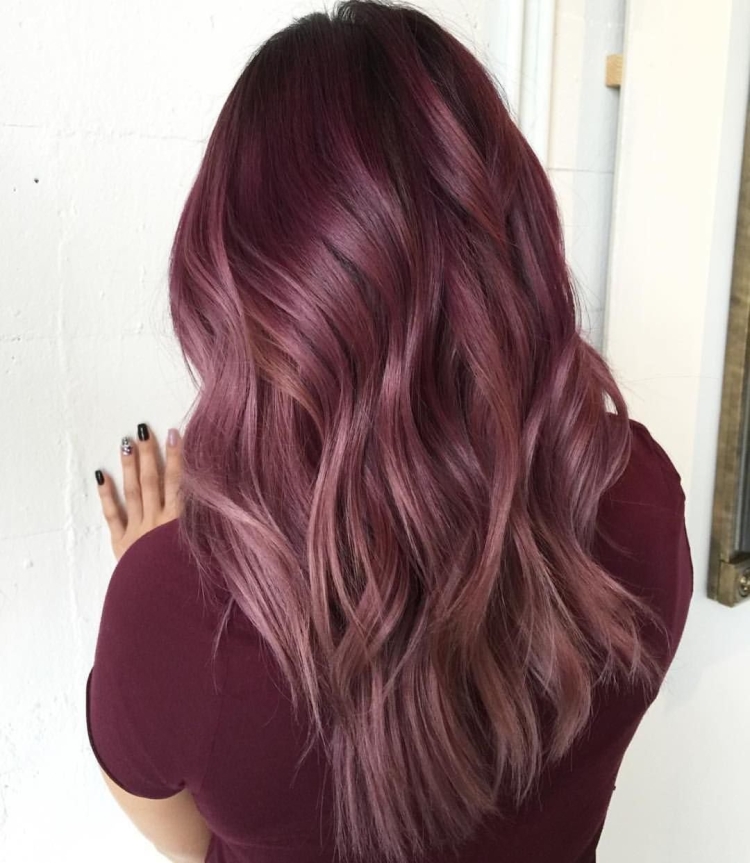 Цвет бордо бургунди омбре