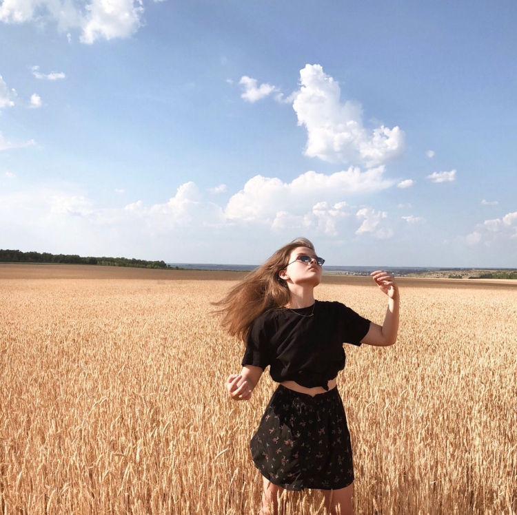 Рожь фотосессия природа