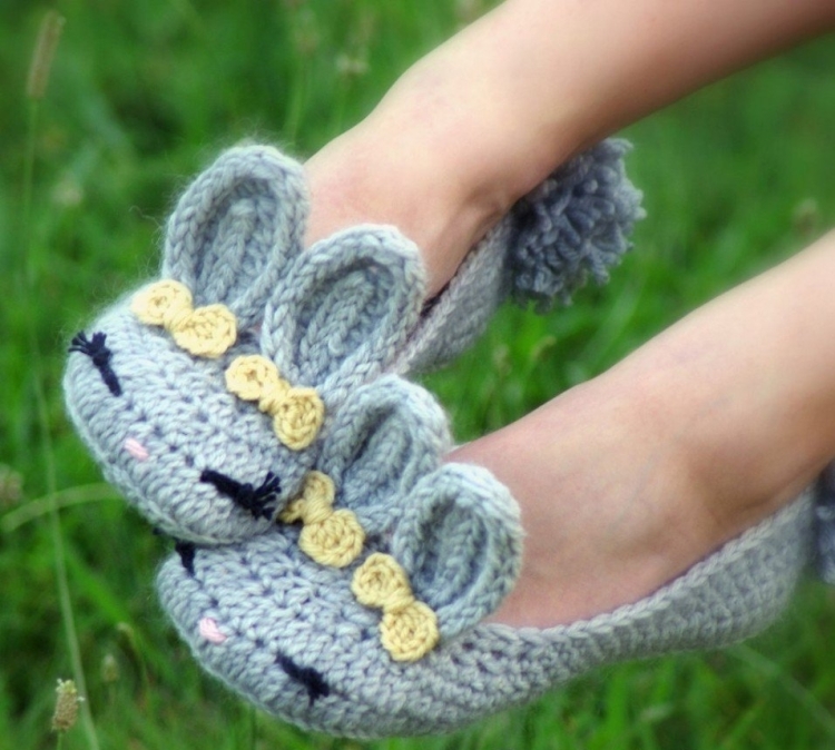 Детские тапочки крючком