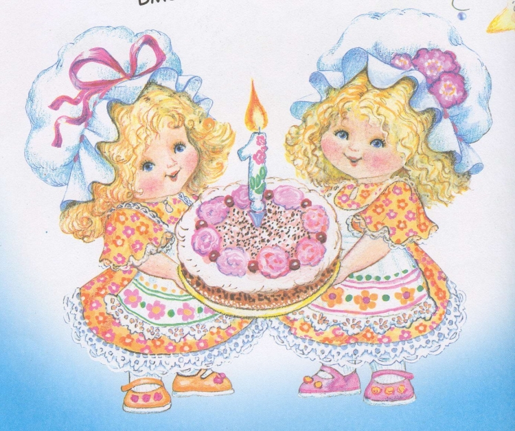 С днём рождения близняшек девочек
