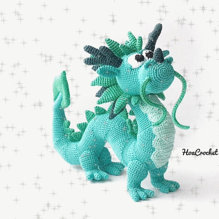 Дракон Дракоша амигуруми