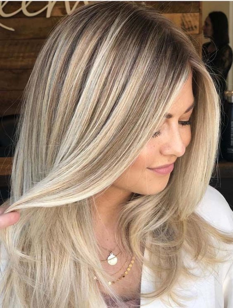 Мелирование волос блонд