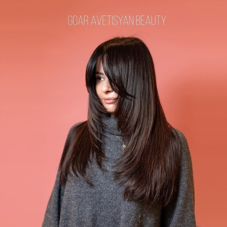 Удлиненная челка Гоар Аветисян