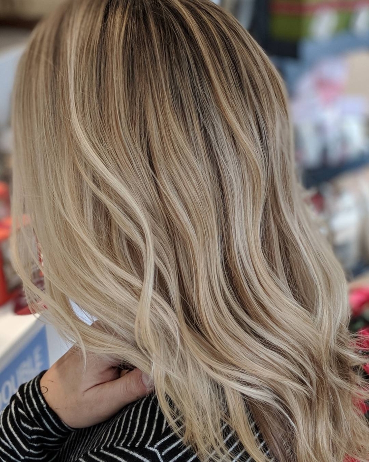 Окрашивание блонд