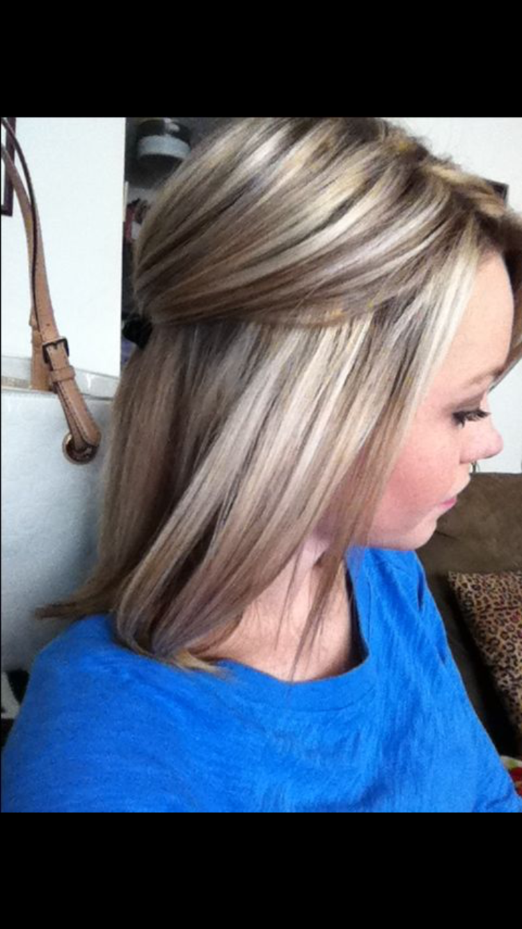 Мелирование на русые волосы средней