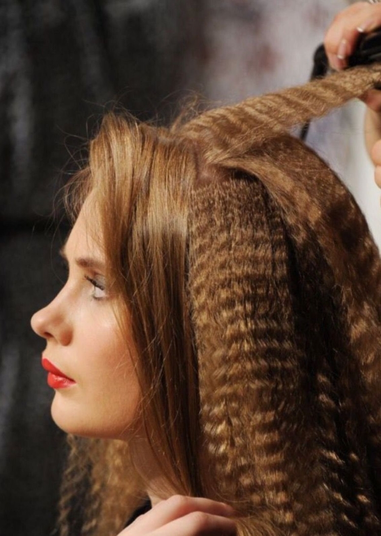 Гофре на волосах