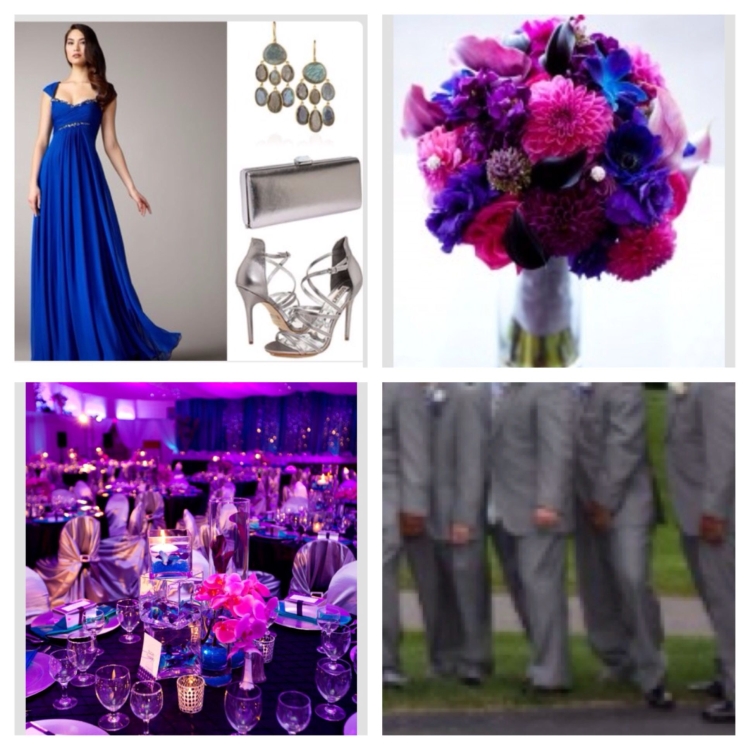 Сочетание цветов фуксия и синий