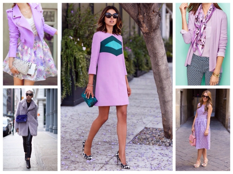 Лавандовый цвет в одежде