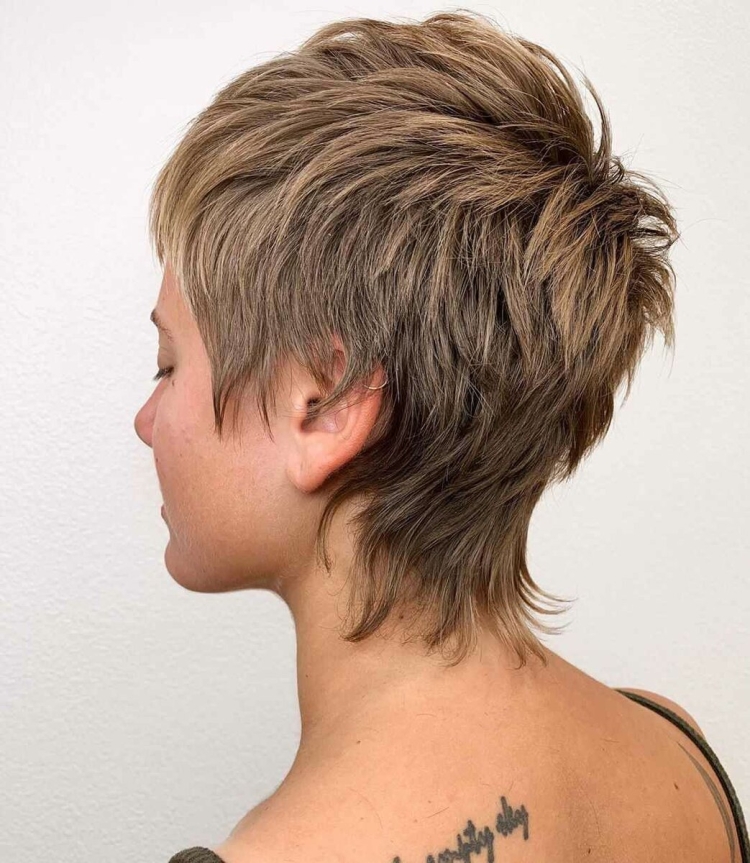 Стрижка маллет Гаврош