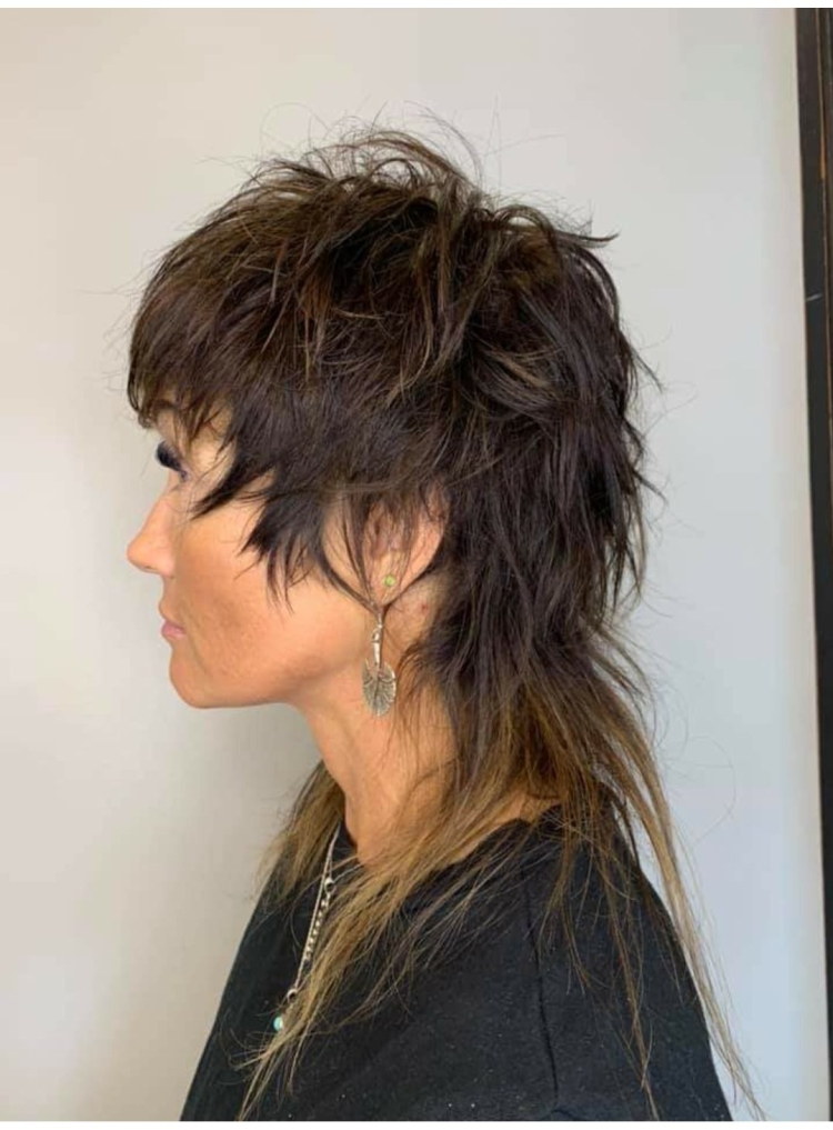 Каскад маллет стрижка