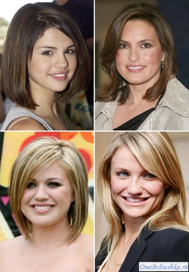 Стрижка для круглого лица и тонких волос