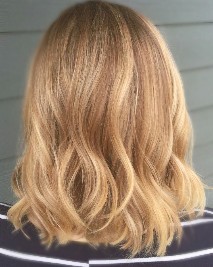 Пшеничный блонд мелирование