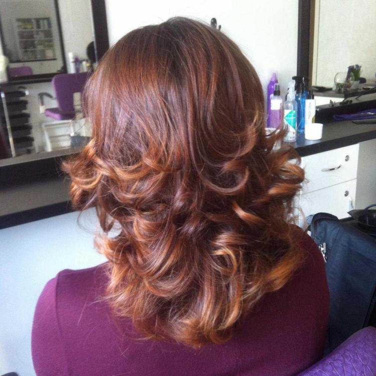 Укладка на прическу Каскад